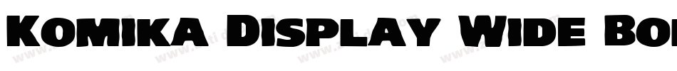 Komika Display Wide Bold字体转换